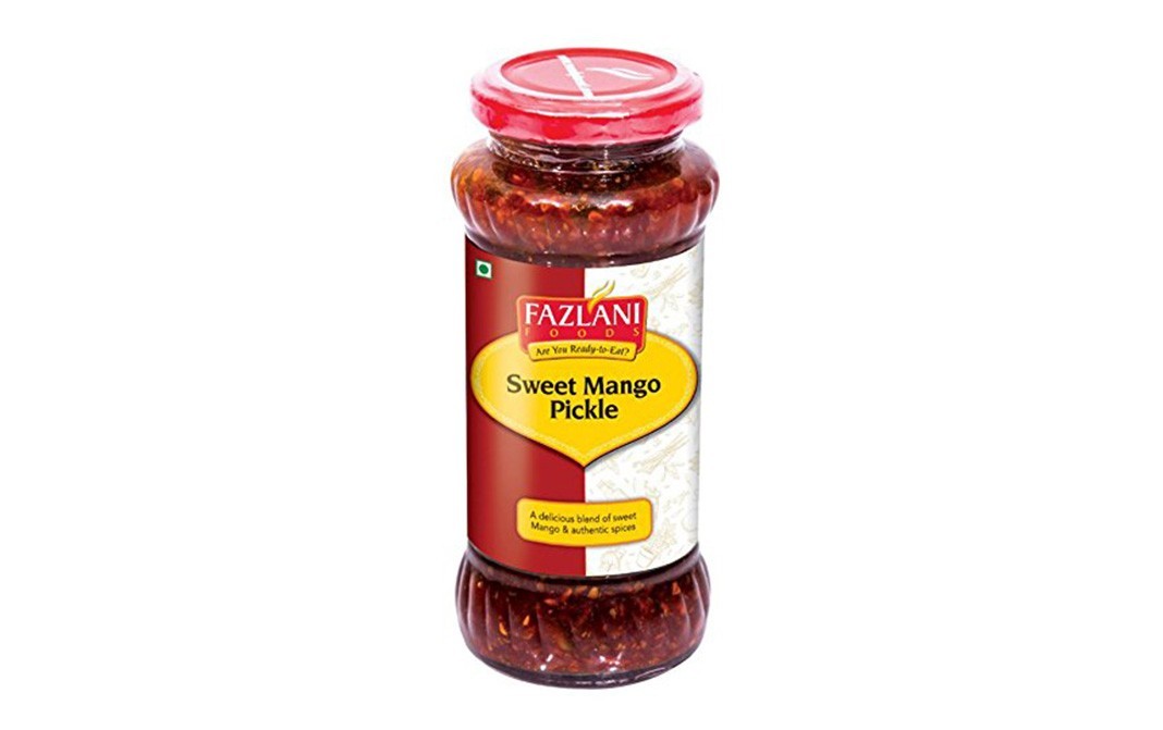 Fazlani Foods Sweet Mango Pickle    Glass Jar  350 grams
